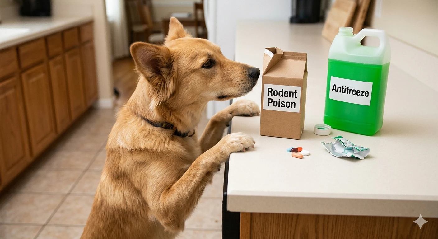 common household toxins dangerous for dogs