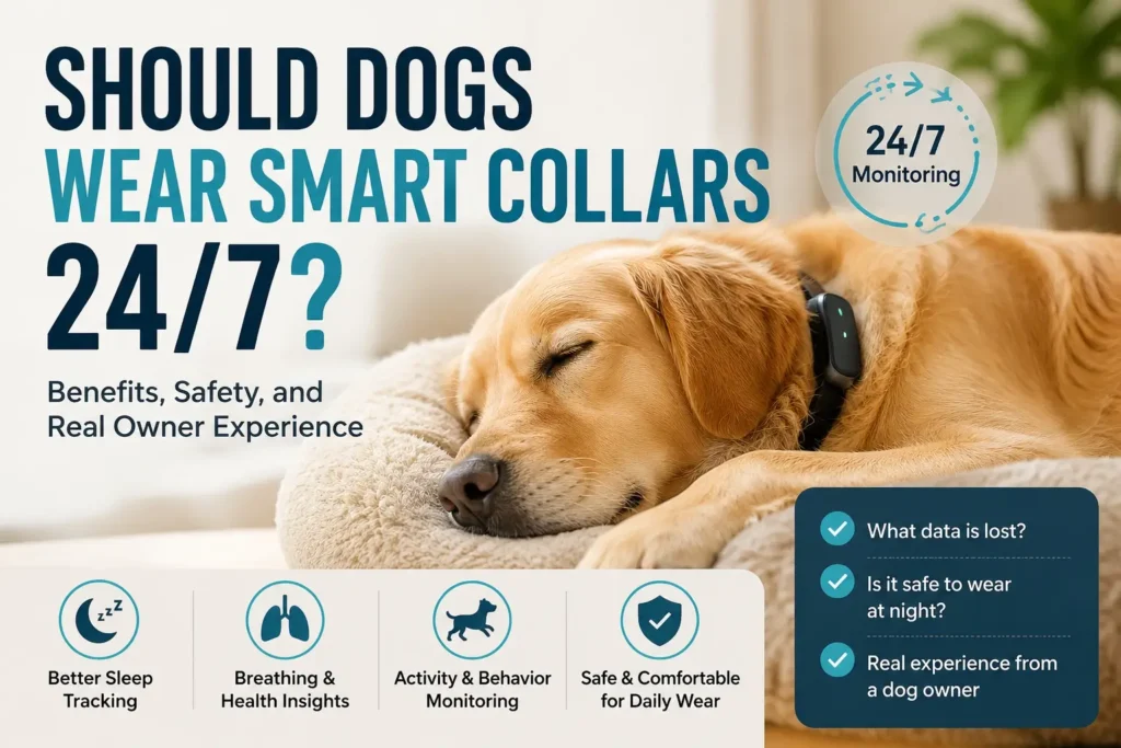 should dogs wear smart collars 24 7 while sleeping