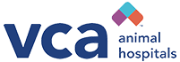 VCA Animal Hospitals logo partnering with KIYE for clinical senior pet health monitoring.