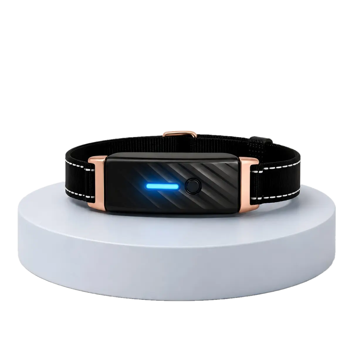 KIYE smart collar displayed on a premium product platform