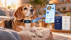 guidance-cover.pngSenior dog wearing a smart health collar at home, connected to AI online guidance and a day-and-night nutrition routine.