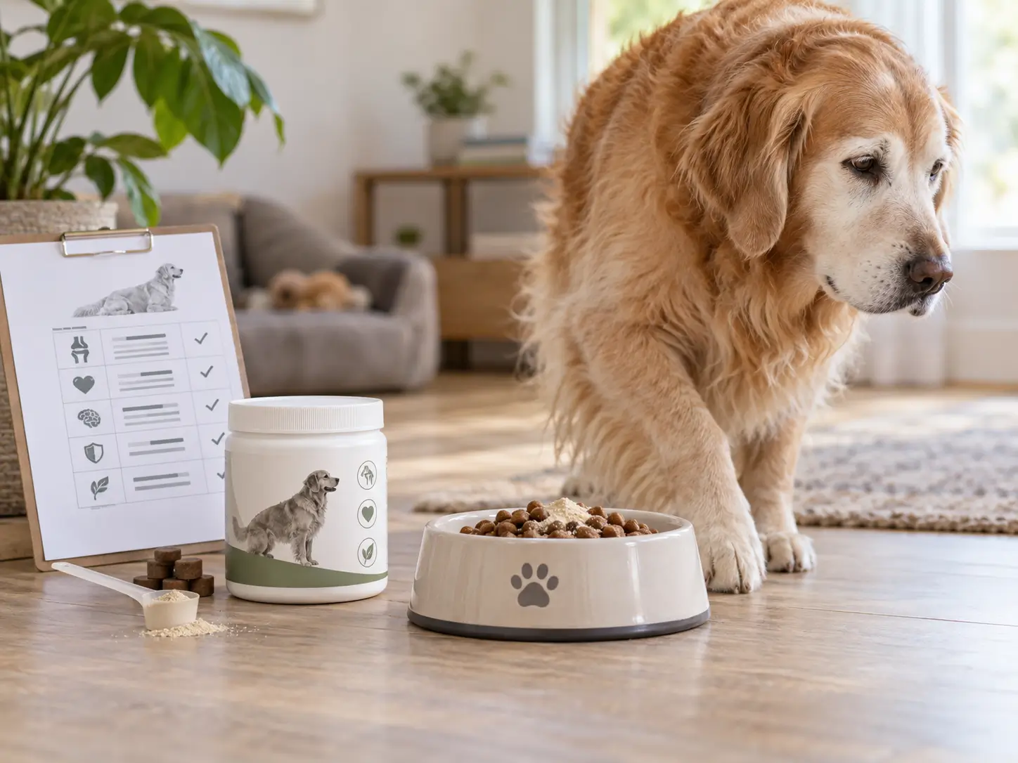 A supplement jar looks strong on the spec sheet but is pushed away at the dog bowl — formula strength is not compliance.
